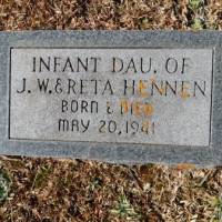 Infant Daughter HENNEN