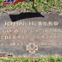 John H (Veteran CSA) BYRD